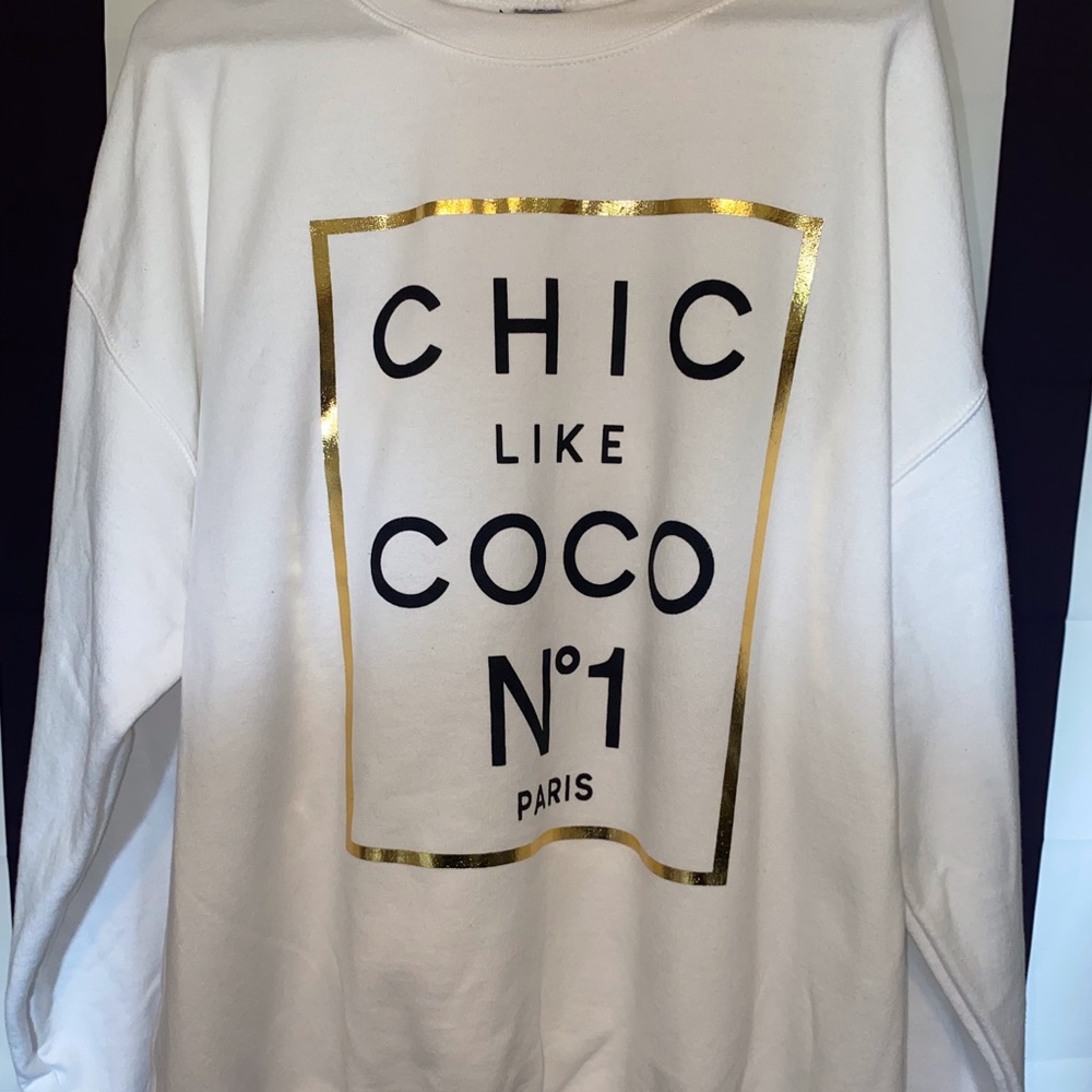White Graphic Sweatshirt